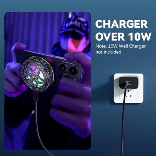 ZORBES® Phone Cooler Gaming Fan Led Mobile Cooler with RGB Lights Semiconductor Technology Radiator Clips for iPhone 2PCS ZORBES® Phone Cooler Gaming Fan Led Mobile Cooler with RGB Lights Semiconductor Technology Radiator Clips for iPhone 2PCS